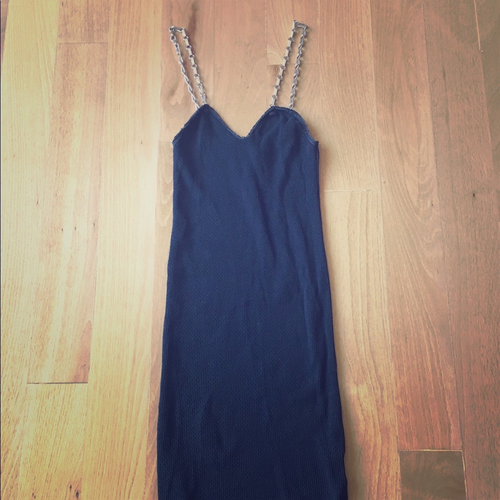 Ksubi Black Cami Top With Chain Straps